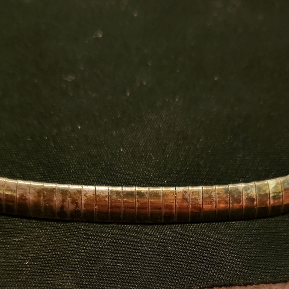 VINTAGE Vior Italy Silver Necklace 7.25" - Picture 2 of 12